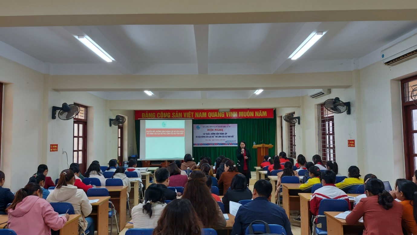 Tăng cường phối hợp triển khai tập huấn thành lập và vận hành Câu lạc bộ Thủ lĩnh của sự thay đổi