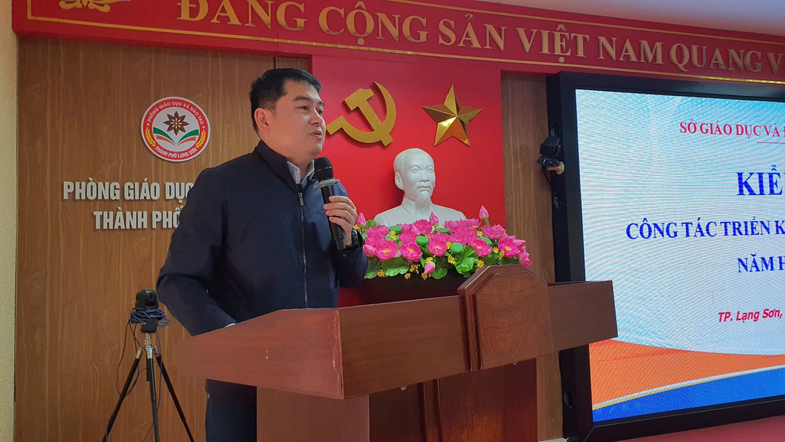 KIỂM TRA  CÔNG TÁC TRIỂN KHAI NHIỆM VỤ HỌC KỲ II NĂM HỌC 2024-2025  TẠI THÀNH PHỐ LẠNG SƠN