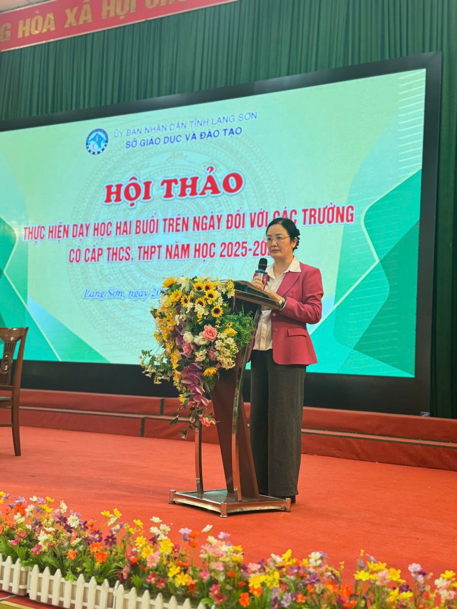 TỔ CHỨC DẠY HỌC 2 BUỔI/NGÀY CÁC TRƯỜNG TRUNG HỌC TRÊN ĐỊA BÀN TỈNH LẠNG SƠN