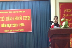 Giao lưu "Tiếng Việt của chúng em" cho học sinh dân tộc điểm trường lẻ năm học 2013–2014