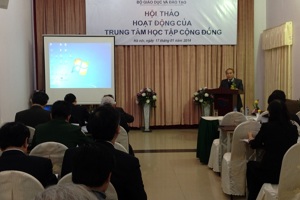 Hội thảo đánh giá hoạt động Trung tâm học tập cộng đồng
