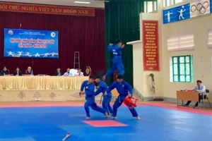Vận động viên so tài trong Hội khỏe Phù Đổng tỉnh Lạng Sơn lần thứ X