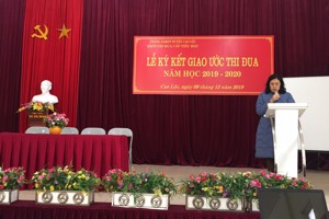 Hội nghị triển khai công tác thi đua khối các trường Tiểu học huyện Cao Lộc năm học 2019-2020