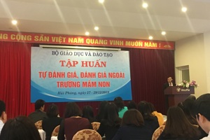 Bộ GDĐT tập huấn công tác tự đánh giá và đánh giá ngoài trường Mầm non