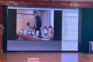 Sở Giáo dục và Đào tạo Lạng Sơn tham dự Hội nghị trực tuyến về tăng cường giải pháp phòng- chống Covid-19 của Bộ GIáo dục và Đào tạo