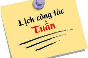 LỊCH CÔNG TÁC LÃNH ĐẠO  SỞ TUẦN TỪ 26.4