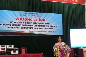 CHƯƠNG TRÌNH HỖ TRỢ STEM ROBOT, MÁY THÔNG MINH VÀ BỒI DƯỠNG SỬ DỤNG PHẦN MỀM LẬP TRÌNH STEM ROBOTICS TRONG CÁC TRƯỜNG THPT NĂM HỌC 2020-2021