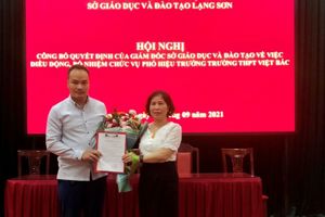 Công bố và trao Quyết định điều động, bổ nhiệm Phó Hiệu trưởng Trường Trung học phổ thông Việt Bắc