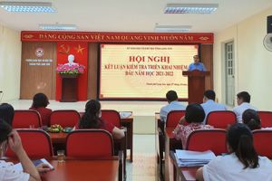 KIỂM TRA VIỆC TRIỂN KHAI  THỰC HIỆN NHIỆM VỤ ĐẦU NĂM HỌC 2021-2022