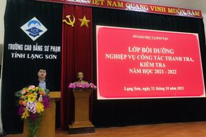 BỒI DƯỠNG NGHIỆP VỤ CÔNG TÁC THANH TRA, KIỂM TRA NĂM HỌC 2021-2022