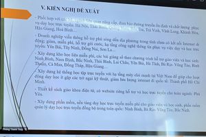 Hội nghị giao ban trực tuyến về tình hình thực hiện nhiệm vụ năm học 2021- 2022