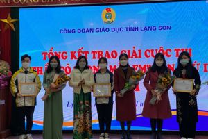 Công đoàn ngành Giáo dục Lạng Sơn - Một năm với nhiều dấu ấn  trong hoạt động công đoàn