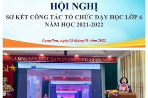 HỘI NGHỊ SƠ KẾT CÔNG TÁC TỔ CHỨC DẠY HỌC LỚP 6  NĂM HỌC 2021-2022