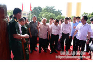 Tổng Bí thư Nguyễn Phú Trọng thăm và làm việc tại Lạng Sơn