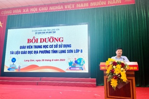 BỒI DƯỠNG GIÁO VIÊN TRUNG HỌC CƠ SỞ  SỬ DỤNG TÀI LIỆU GIÁO DỤC ĐỊA PHƯƠNG TỈNH LẠNG SƠN LỚP 8