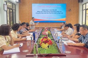 CHI BỘ TỔ CHỨC – THANH TRA – KẾ HOẠCH TÀI CHÍNH TỔ CHỨC SINH HOẠT CHUYÊN ĐỀ “NÂNG CAO CHẤT LƯỢNG HOẠT ĐỘNG KIỂM TRA CÔNG TÁC THEO DÕI TÌNH HÌNH THI HÀNH PHÁP LUẬT”.