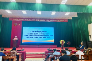 BỒI DƯỠNG CÁN BỘ QUẢN LÝ THCS, THPT TRIỂN KHAI THỰC HIỆN CHƯƠNG TRÌNH GDPT 2018 MÔ-ĐUN 5 CẤP TỈNH NĂM 2023