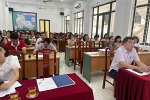 Tổ chức họp thẩm định, đánh giá nền tảng học và thi ngoại ngữ trực tuyến thí điểm trong một số trường học trên địa bàn tỉnh
