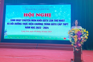 HỘI NGHỊ SINH HOẠT CHUYÊN MÔN LẦN THỨ NHẤT VÀ BỒI DƯỠNG THỰC HIỆN CHƯƠNG TRÌNH GDTX CẤP THPT NĂM HỌC 2023 - 2024