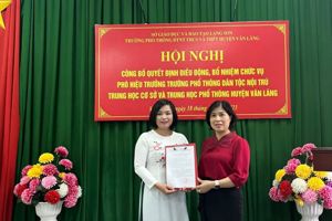 SỞ GIÁO DỤC VÀ ĐÀO TẠO CÔNG BỐ VÀ TRAO QUYẾT ĐỊNH BỔ NHIỆM CHỨC VỤ CÁN BỘ QUẢN LÝ MỘT SỐ ĐƠN VỊ TRỰC THUỘC