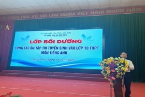 BỒI DƯỠNG CÔNG TÁC ÔN TẬP THI TUYỂN SINH VÀO LỚP 10 THPT CÁC MÔN TOÁN, NGỮ VĂN, TIẾNG ANH NĂM HỌC 2023-2024