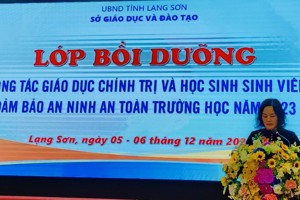 Hội nghị Bồi dưỡng công tác giáo dục chính trị và học sinh, sinh viên  đảm bảo an ninh, an toàn trường học