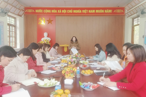 KIỂM TRA VIỆC THỰC HIỆN NHIỆM VỤ  TĂNG CƯỜNG TIẾNG VIỆT VÀ HỖ TRỢ PHÁT TRIỂN GIÁO DỤC MẦM NON VÙNG KHÓ KHĂN; CHUYÊN ĐỀ "XÂY DỰNG TRƯỜNG MẦM NON LẤY TRẺ LÀM TRUNG TÂM" GẮN VỚI CHỦ ĐỀ "XÂY DỰNG TRƯỜNG HỌC HẠNH PHÚC - LẤY TRẺ LÀM TRUNG TÂM" NĂM HỌC 2023-2024
