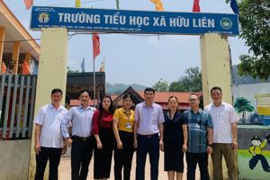 Giám sát khảo sát SEA-PLM tại  Trường Tiểu học xã Hữu Liên, huyện Hữu Lũng
