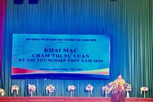 KHAI MẠC CÔNG TÁC CHẤM BÀI THI TỰ LUẬN CỦA HỘI ĐỒNG THI TỐT NGHIỆP THPT SỞ GDĐT LẠNG SƠN