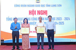 Công đoàn ngành Giáo dục tỉnh Lạng Sơn tổ chức  Hội nghị tổng kết hoạt động Công đoàn năm học 2023-2024 và triển khai nhiệm vụ năm học 2024 – 2025