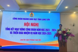 Công đoàn ngành Giáo dục tỉnh Lạng Sơn tổ chức  Hội nghị tổng kết hoạt động Công đoàn năm học 2023-2024 và triển khai nhiệm vụ  năm học 2024 – 2025