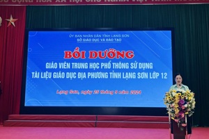 BỒI DƯỠNG GIÁO VIÊN TRUNG HỌC PHỔ THÔNG  SỬ DỤNG TÀI LIỆU GIÁO DỤC ĐỊA PHƯƠNG TỈNH LẠNG SƠN LỚP 12