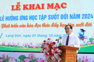 SỞ GIÁO DỤC VÀ ĐÀO TẠO THAM MƯU CHO ỦY BAN NHÂN TỈNH TỔ CHỨC LỄ KHAI MẠC TUẦN LỄ HƯỞNG ỨNG HỌC TẬP SUỐT ĐỜI NĂM 2024