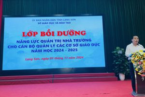 SỞ GIÁO DỤC VÀ ĐÀO TẠO TỔ CHỨC LỚP BỒI DƯỠNG NÂNG CAO NĂNG LỰC QUẢN TRỊ NHÀ TRƯỜNG CHO CÁN BỘ QUẢN LÝ CÁC CƠ SỞ GIÁO DỤC NĂM HỌC 2024-2025