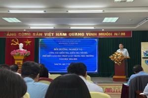 Bồi dưỡng nghiệp vụ công tác KTr, KTrNB và kỹ năng, nghiệp vụ công tác tuyên truyền, phổ biến giáo dục pháp luật năm học 2024-2025