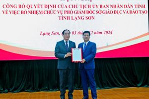 HỘI NGHỊ CÔNG BỐ QUYẾT ĐỊNH BỔ NHIỆM PHÓ GIÁM ĐỐC SỞ GIÁO DỤC VÀ ĐÀO TẠO TỈNH LẠNG SƠN