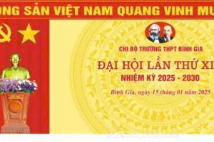 ĐẠI HỘI ĐIỂM TRƯỜNG THPT BÌNH GIA NHIỆM KỲ 2025 - 2030, VỚI CHỦ ĐỀ "ĐOÀN KẾT - DÂN CHỦ - ĐỔI MỚI- PHÁT TRIỂN