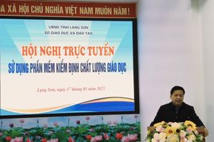 Sở GDĐT Lạng Sơn tổ chức Hội nghị trực tuyến về sử dụng phần mềm kiểm định chất lượng giáo dục