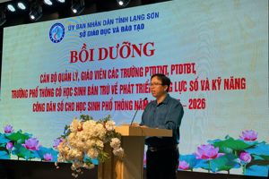 SỞ GIÁO DỤC VÀ ĐÀO TẠO LẠNG SƠN  TRIỂN KHAI BỒI DƯỠNG CHO ĐỘI NGŨ NHÀ GIÁO,  CÁN BỘ QUẢN LÝ GIÁO DỤC VỀ PHÁT TRIỂN NĂNG LỰC SỐ CHO HỌC SINH PHỔ THÔNG NĂM 2025