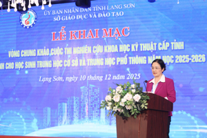 SỞ GIÁO DỤC ĐÀO TẠO TỔ CHỨC THÀNH CÔNG VÒNG CHUNG KHẢO CUỘC THI  NGHIÊN CỨU KHOA HỌC KỸ THUẬT CẤP TỈNH DÀNH CHO HỌC SINH TRUNG HỌC CƠ SỞ VÀ TRUNG HỌC PHỔ THÔNG  NĂM HỌC 2025 - 2026
